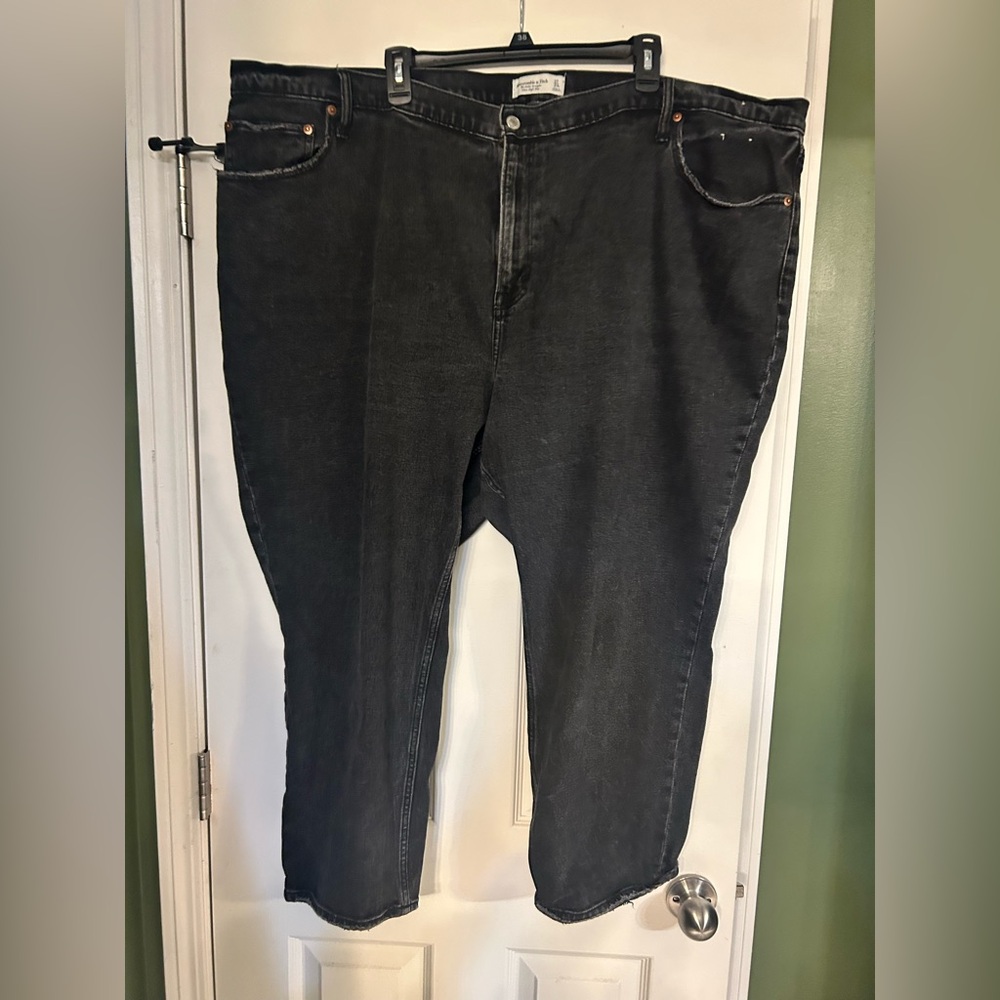 Abercrombie & Fitch Ankle Straight Ultra High Rise Jeans